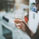 wine glass filled with water Iconic Wine Labels